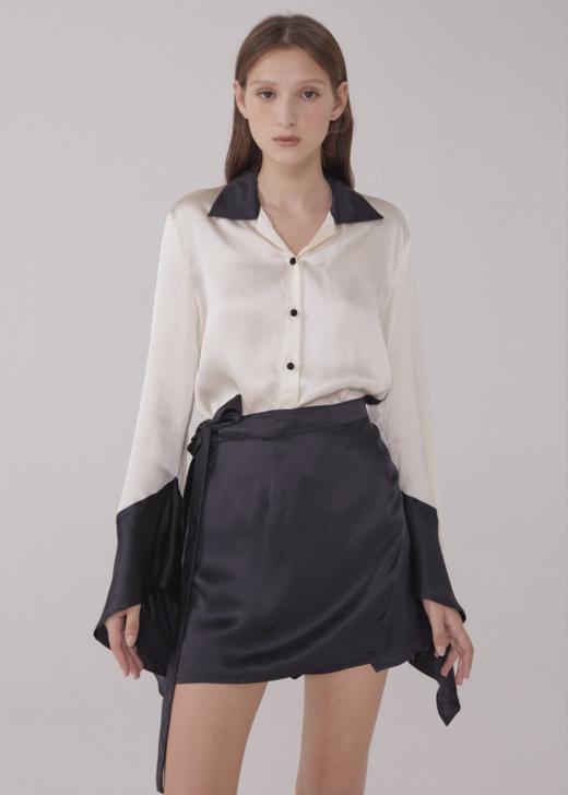 Silky Wave Sleeves Shirt 商品图0