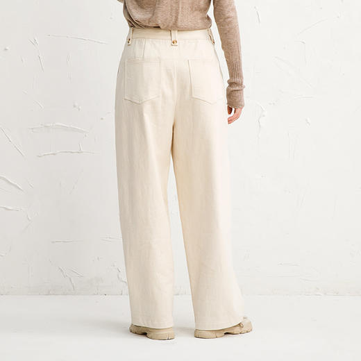 Famecoco范可儿纯棉休闲裤女秋冬休闲慵懒宽松裤大F218GA022 商品图1