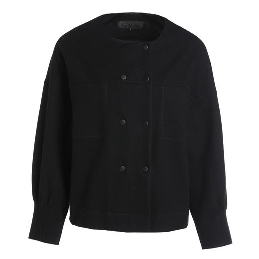 【绵羊毛】乔万尼秋冬新款羊毛呢大衣短款美利奴羊毛减龄休闲EI4B560 商品图4