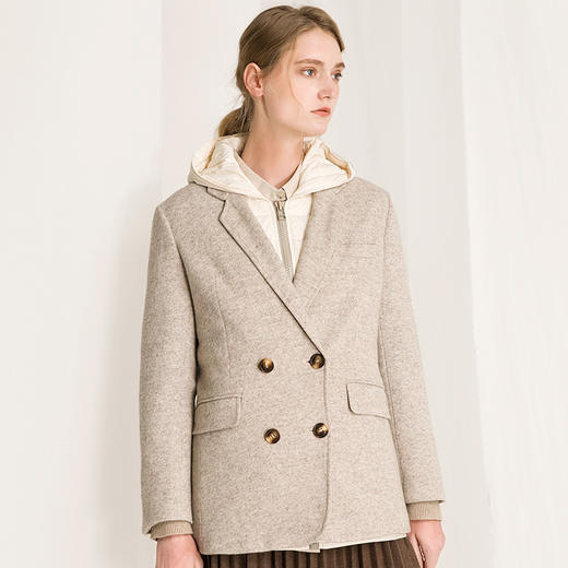 Famecoco范可儿西装羽绒服两件套冬款外套F218AJ014 商品图2