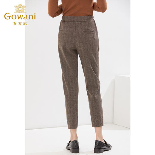 乔万尼秋冬新款休闲裤复古气质显瘦长裤EI4F547 商品图4