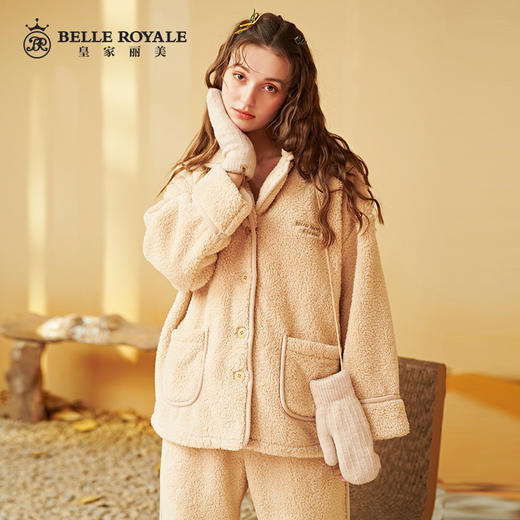 皇家丽美厚款微弹力柔软舒适吸湿透气女款家居服套装JJT9642 商品图2