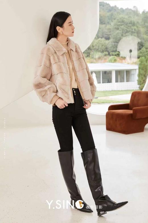 衣香丽影拼接皮环保皮草111031706-33 商品图2