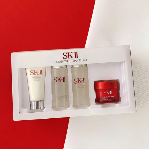 【专柜小样套装】SK-II sk2神仙水面霜晶莹露 洁面 洗面奶 面霜四件套礼盒装 商品图8