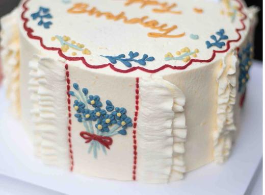 自然系花卉手绘蛋糕（提前一天预定） 商品图1