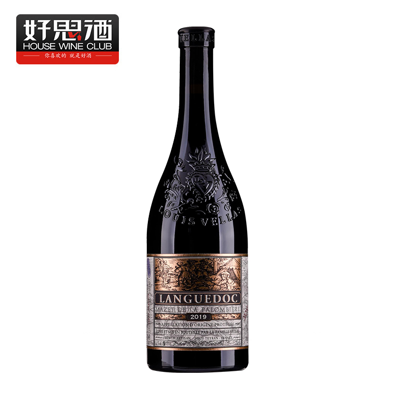 法国朗格多克AOP级红酒 酒庄 14.5度干红葡萄酒750ml