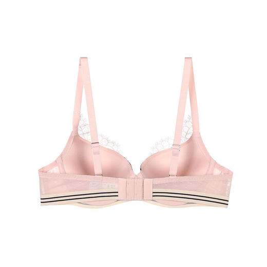 芬狄诗萌宠印花拼接蕾丝小胸软钢圈上托聚拢文胸FB00267 商品图2