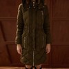 军绿色收腰长羽绒服外套 商品缩略图2