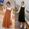 【舒适亲肤 时尚减龄】假两件孕妇连衣裙秋冬装新款哺乳毛衣时尚孕期喂奶孕前孕后中长款孕妈潮孕妇装 商品缩略图0
