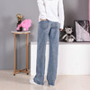 【托腹显瘦 抽绳调节不勒肚】春秋装新款孕妇阔腿裤韩版牛仔长裤直筒宽松裤子大码潮妈 商品缩略图2