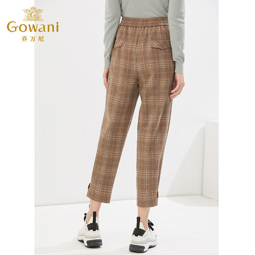 乔万尼哈伦裤百搭休闲裤英伦风格纹气质EI4F511 商品图4