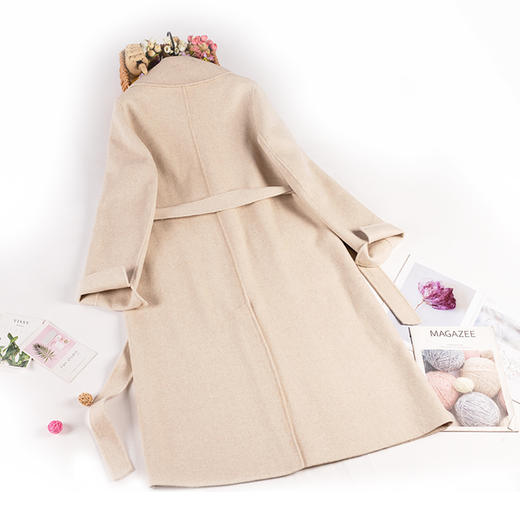 裁缝学苑AG208 中长款双面羊绒大衣2021新款女服装打版纸样裁剪图 商品图2