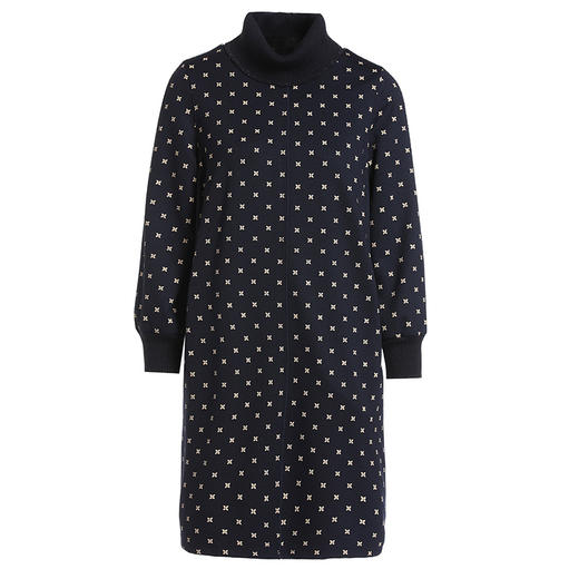 乔万尼秋冬新款连衣裙针织保暖高领打底裙廓形显瘦EI4E527 商品图5