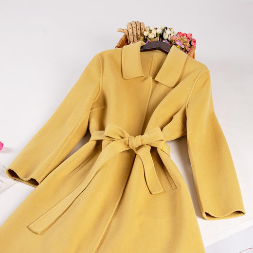 裁缝学苑AG209 中长款双面羊绒大衣2021新款服装女打版纸样裁剪图 商品图2