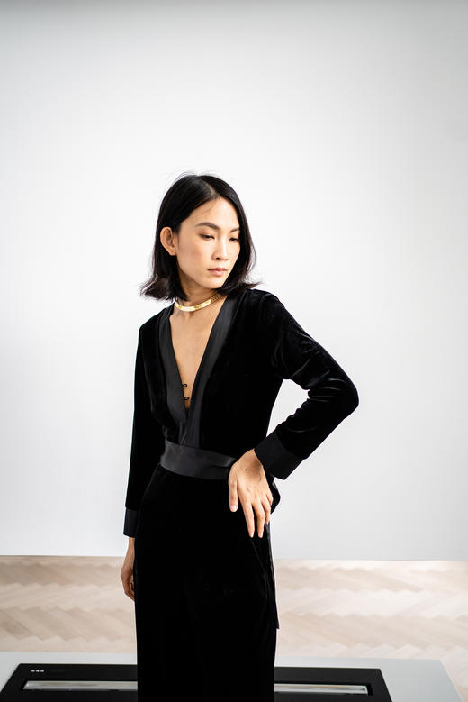 CG｜Velvet Christina Jumpsuit  [深V丝绒连体裤] 商品图10