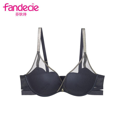 芬狄诗网纱厚杯小胸上托聚拢无钢圈文胸FB00276 商品图1