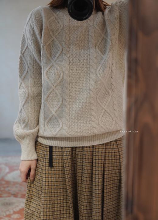 （4折）WILLIAM LOCKIE深蓝米白毛衣 商品图7