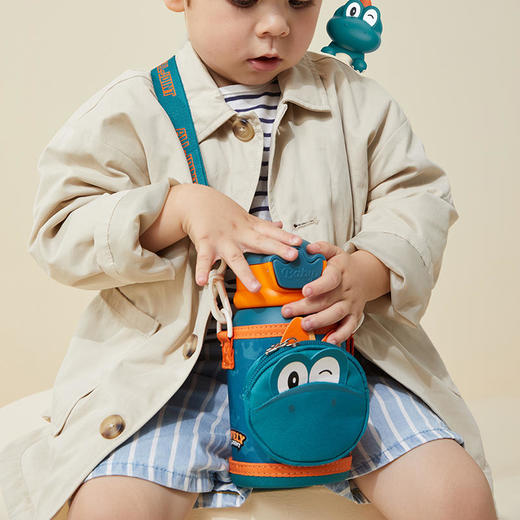 AllJoint优仅疯狂丛林小动物系列保温杯，儿童吸管杯316不锈钢水杯，防呛吸管设计 商品图3