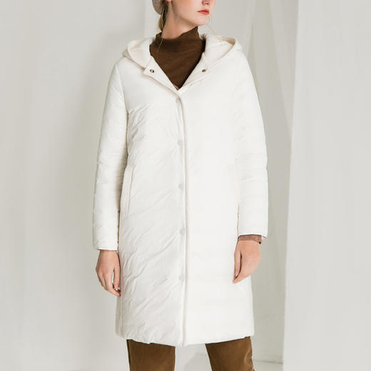 famecoco范可儿拼接羽绒服宽松休闲外套F218AL007 商品图3