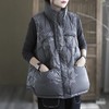 2021年新款韩版羽绒服马甲女短款立领宽松大码背心外穿白鸭绒坎肩 商品缩略图0