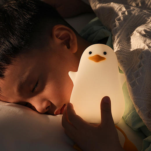 *【小欧趣味夜灯】卧室睡眠LED灯软硅胶拍拍灯 床头台灯 护眼小夜灯 手机支架 商品图0