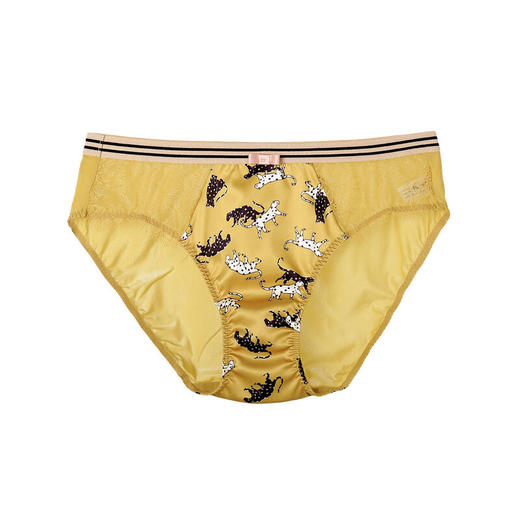 芬狄诗薄款蕾丝性感提臀舒适透气中腰三角裤F200267 商品图5