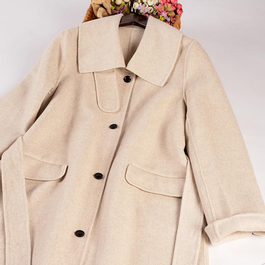 裁缝学苑AG208 中长款双面羊绒大衣2021新款女服装打版纸样裁剪图 商品图1