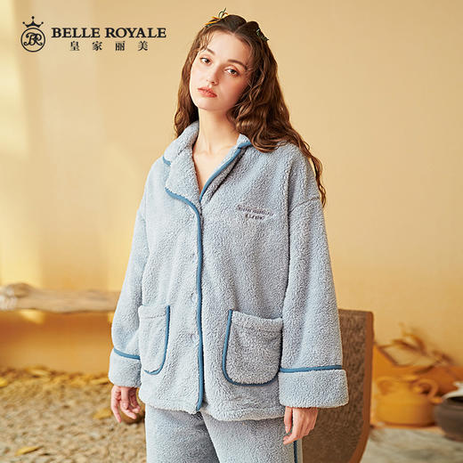 皇家丽美厚款微弹力柔软舒适吸湿透气女款家居服套装JJT9642 商品图1