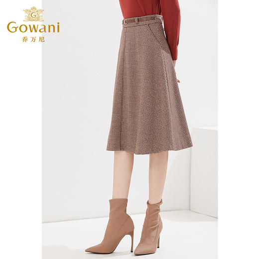 乔万尼绵羊毛半身裙复古A版显瘦高级感EI4D515 商品图2