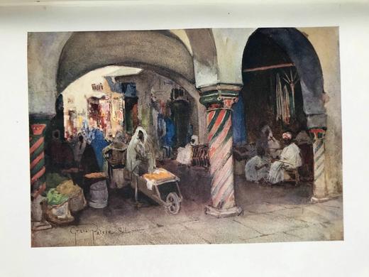 1908年 突尼斯风物志 48幅彩色插图 漆布精装18开 商品图6