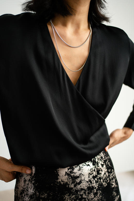 CG｜Silk Shirt with Mandarin Collar  [真丝立领长袖衬衫] 商品图12