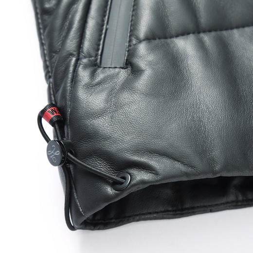 【真皮羽绒】大依优型大码皮衣潮款加肥加大绵羊皮白鸭绒真皮外套休闲简约大号皮夹克真皮皮草 商品图3