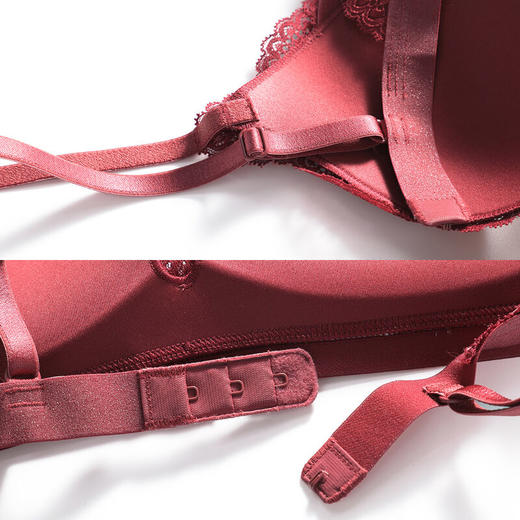 芬狄诗国风少女蕾丝小胸聚拢无钢圈文胸FB00303 商品图3