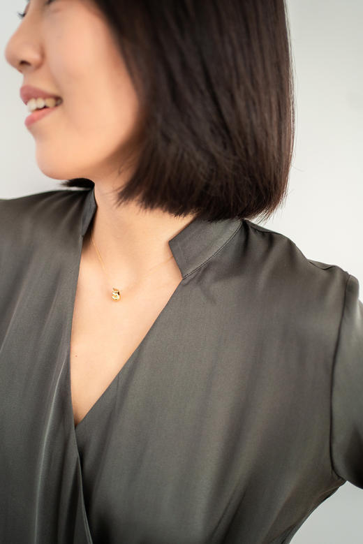 CG｜Silk Shirt with Mandarin Collar  [真丝立领长袖衬衫] 商品图3