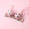 芬狄诗萌宠印花拼接蕾丝小胸软钢圈上托聚拢文胸FB00267 商品缩略图3