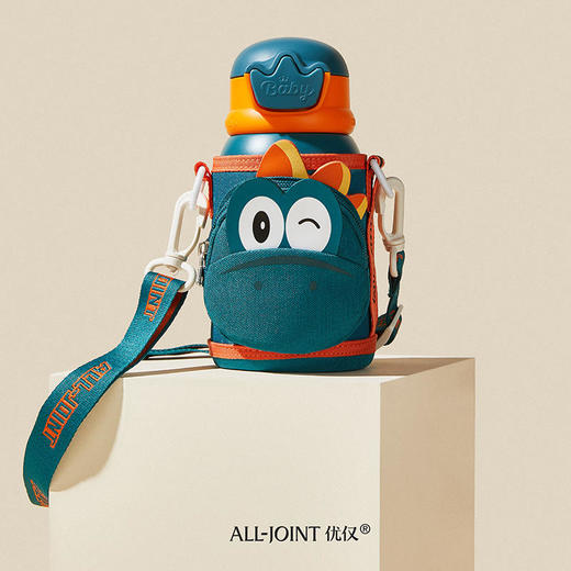 AllJoint优仅疯狂丛林小动物系列保温杯，儿童吸管杯316不锈钢水杯，防呛吸管设计 商品图6