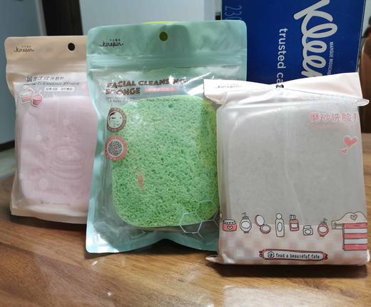 随机发-今之逸品磨砂焕颜洗脸扑 亲肤柔软洗脸海绵洁面扑 商品图2