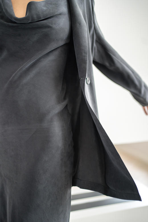 CG｜Soft washed Cowls Front Slipdress [铜氨丝荡领连衣裙] 商品图8