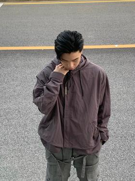 THE AIER 21AW新品拉链薄款连帽多口袋外套