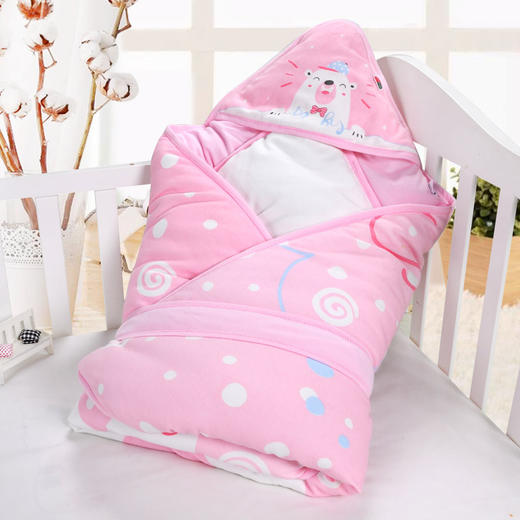 比多乐婴儿抱被纯棉宝宝加大加厚四季可脱胆款 商品图1