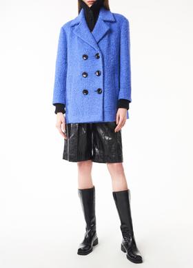 针织假两件大宽肩西装