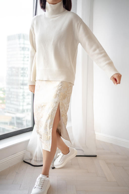 CG｜Four Seasons Silk Pencil Skirt [四季真丝提花铅笔裙] 商品图4