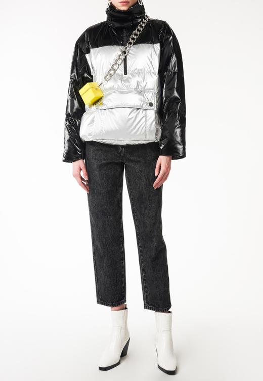 亮面套头羽绒棒球服 商品图2