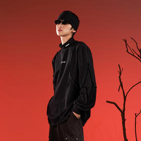 WHISTLEHUNTER(WSTHT)情侣三色基础半高领T恤 设计感反向缝线卫衣