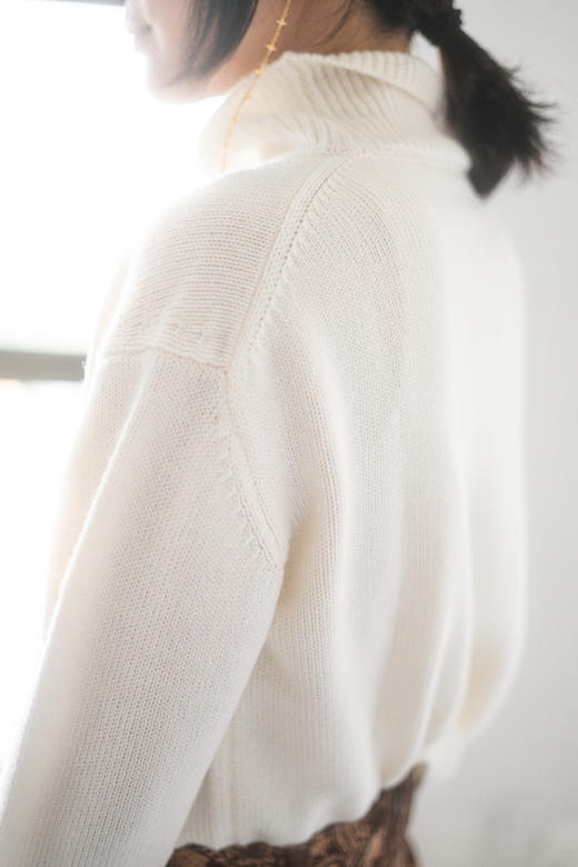 CG｜Oversized Cashmere Turtle Neck TOP [廓形羊绒高领针织衫] 商品图7