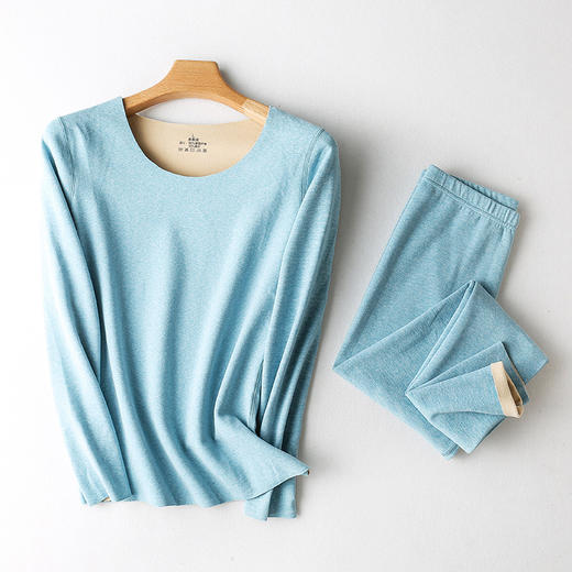 【37度恒温锁热】缎彩德绒系列 AB面磨毛 保暖内衣 5秒速热 排湿透气 高弹又保暖 无痕修身 不臃肿！ 商品图7