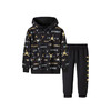 乔丹童衣童装冬季加绒保暖连帽卫衣长卫裤2件套装JD2142057 商品缩略图0