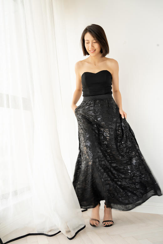 CG｜Light Sequin Slim Maxi Skirt [轻薄亮片半裙] 商品图6