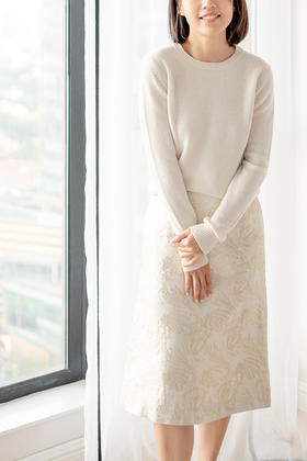 CG｜Four Seasons Silk A-line Skirt [四季真丝提花A字裙]