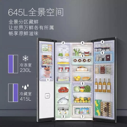 卡萨帝（Casarte）冰箱BCD-645WVPAU1 商品图9